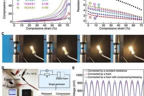 北京科技大學(xué)等《ACS Appl. Electron. Mater.》：使用碳納米管支架開發(fā)彈性，堅(jiān)固和高度多孔的金屬泡沫