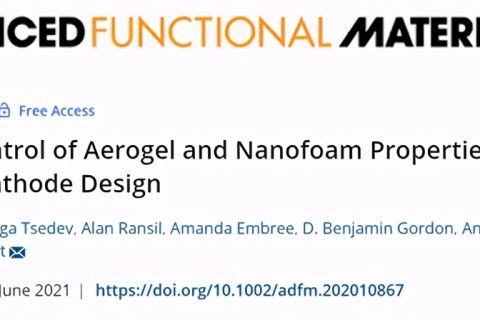 氣凝膠和納米泡沫性能遺傳控制，設(shè)計(jì)Ni-MnOx 陰極